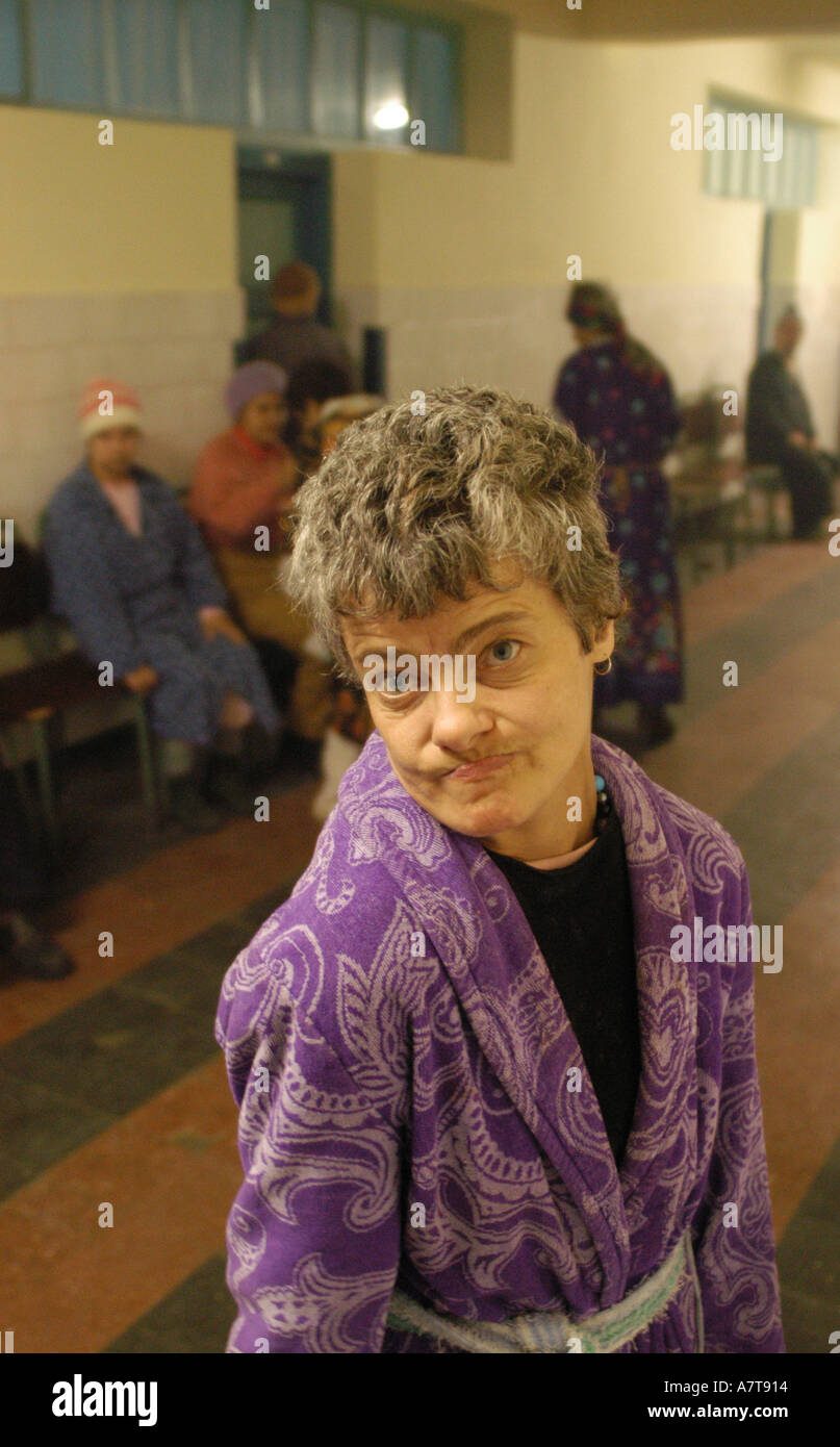 Vulcan ospedale psichiatrico Romania Foto Stock