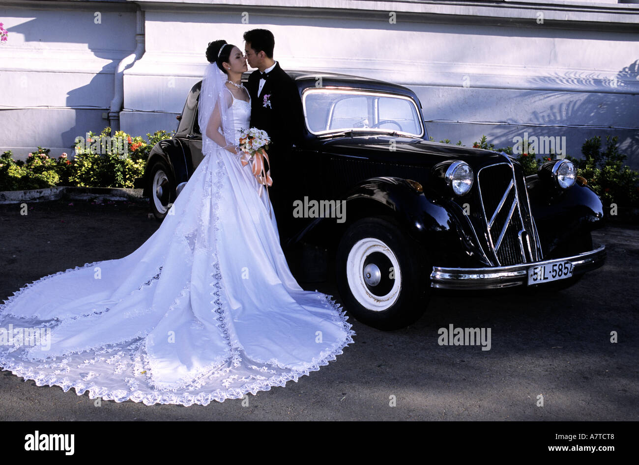 Il Vietnam, a Saigon (Ho Chi Minh City), la memoria del tempo coloniale Foto Stock