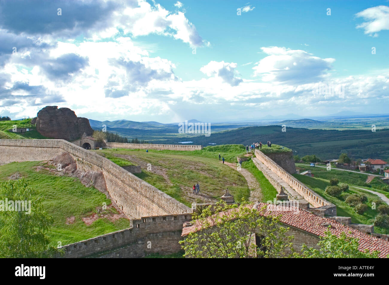 Castello sulla collina fortezza Belogradchik Belogradchik Vidin Romania Foto Stock