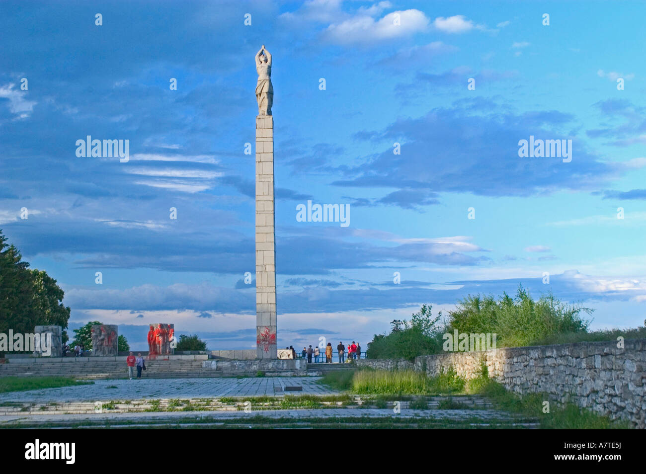Il cenotafio in castello Vidin Bulgaria Foto Stock