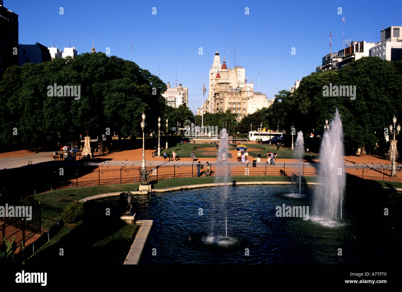 Argentina, Buenos Aires, Plaza de Los Dos Congresos (Congressi square) Foto Stock