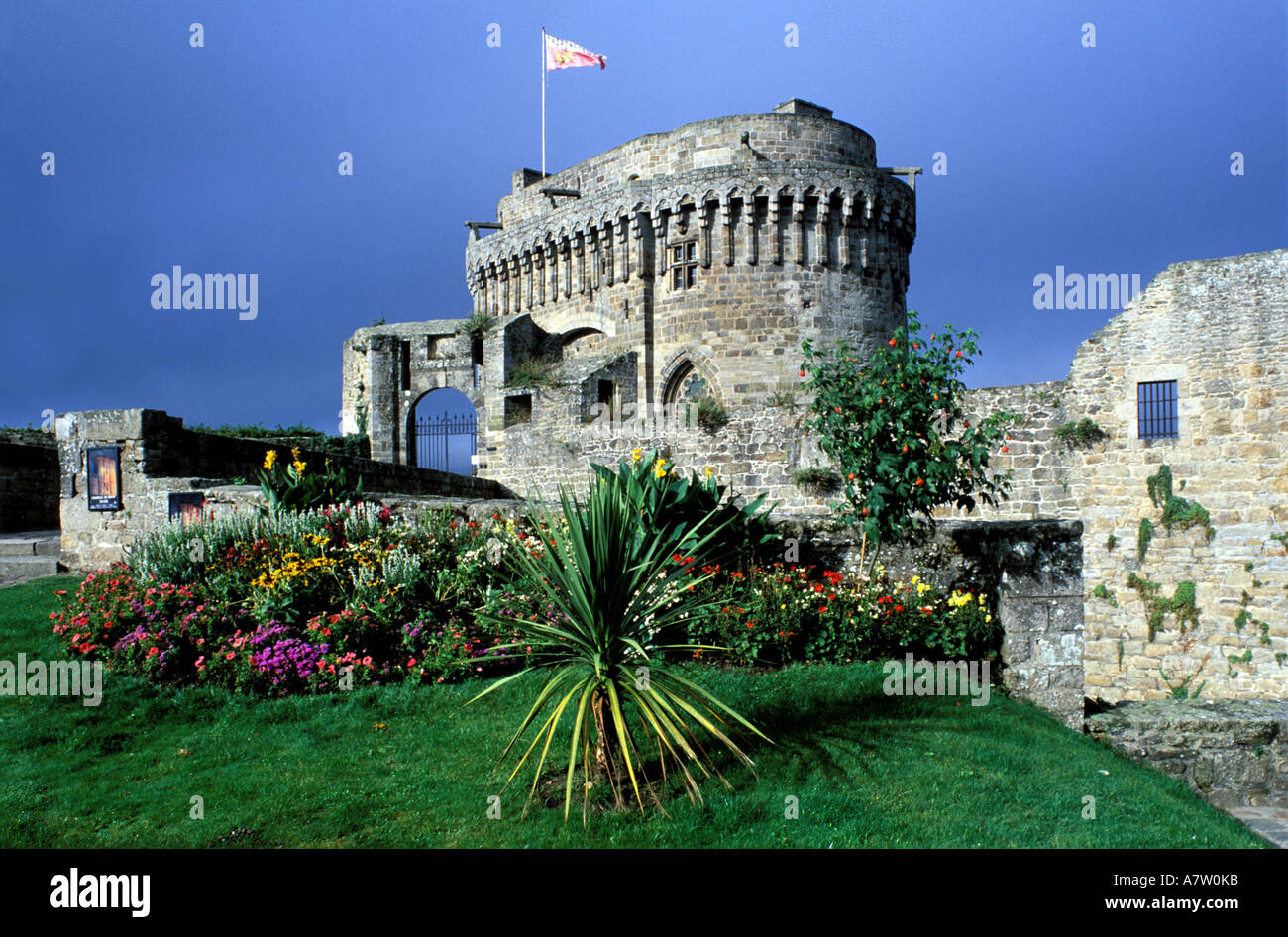 Francia, Côtes d'Armor, Dinan, castello, mantenere della duchessa Anna Foto Stock