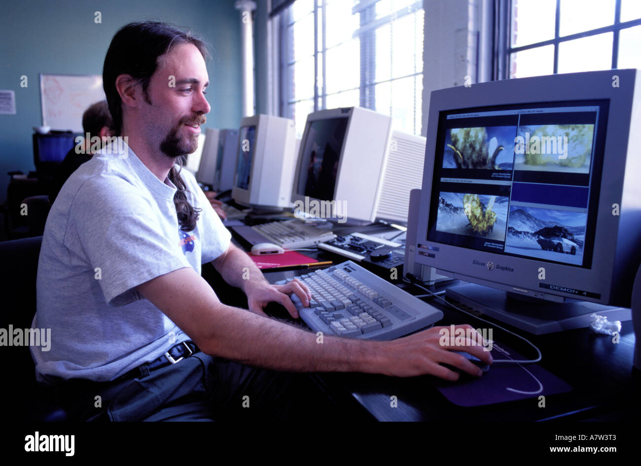 Canada Quebec, Montreal, ingegnere in Softimage creazione lab Foto Stock