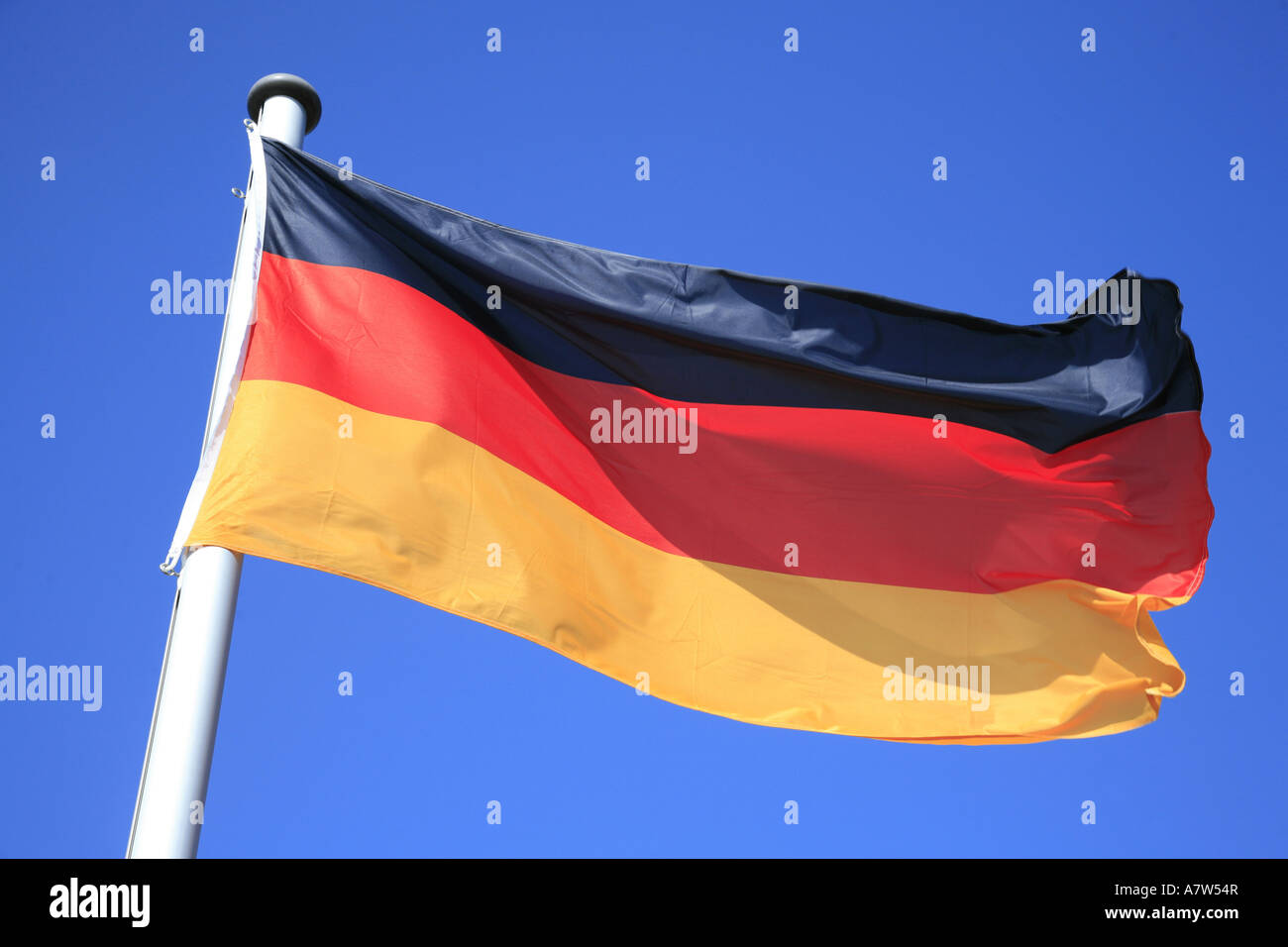 Il tedesco bandiera nazionale, Germania, Ruegen Foto Stock