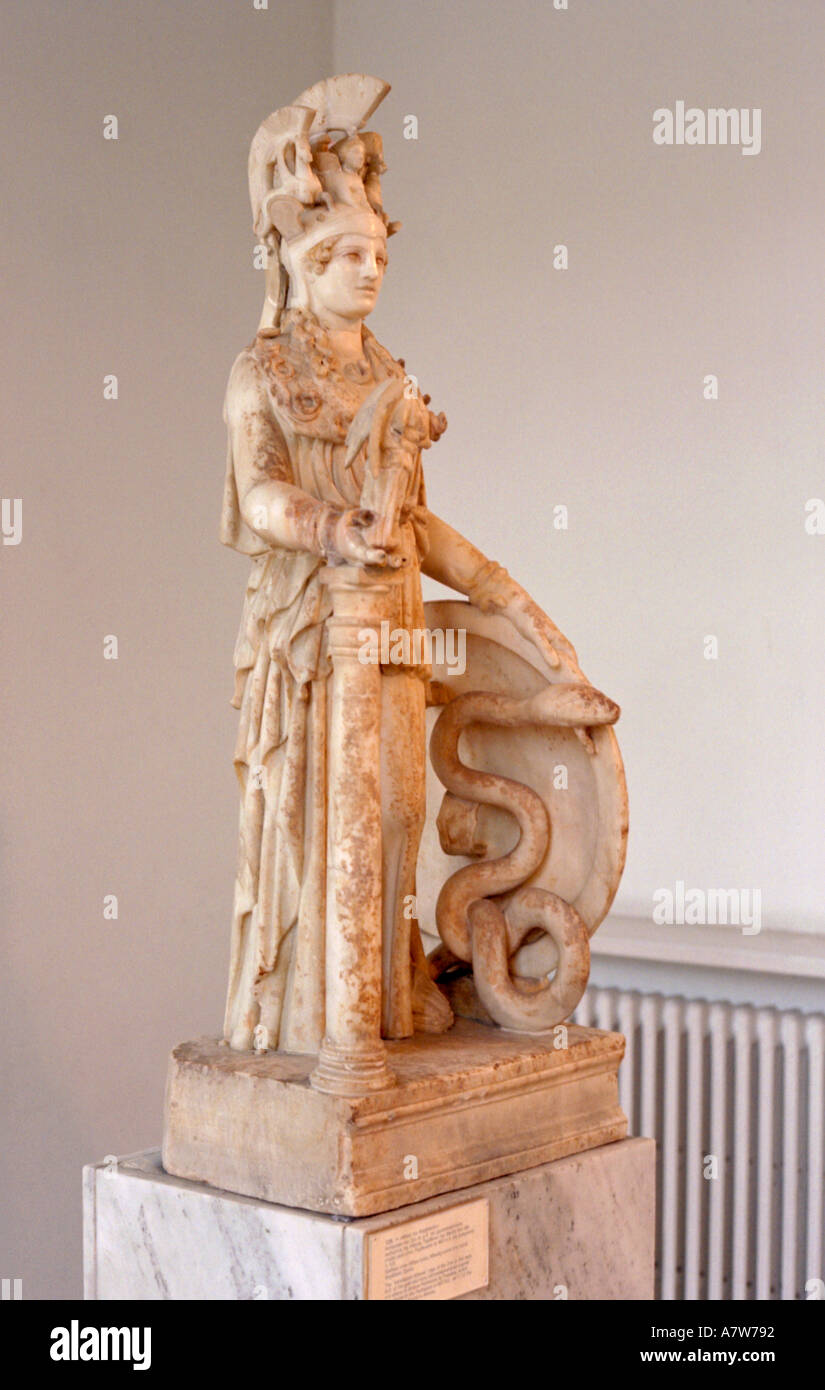 Varvakeion Athena Museo Archeologico Nazionale Atene Foto Stock
