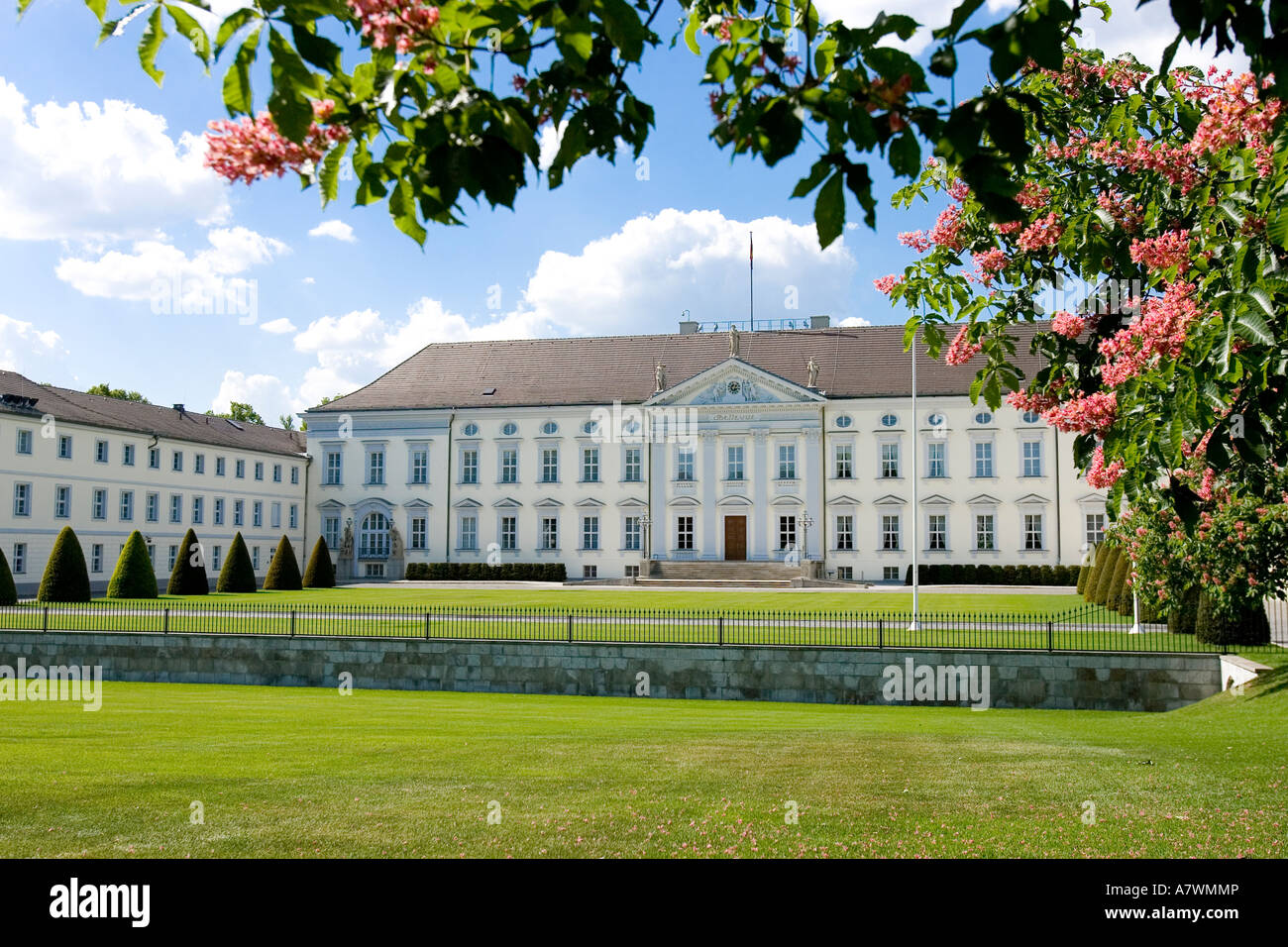 Castello Bellevue, il domicilio del Presidente Federale, Berlino, Germania Foto Stock