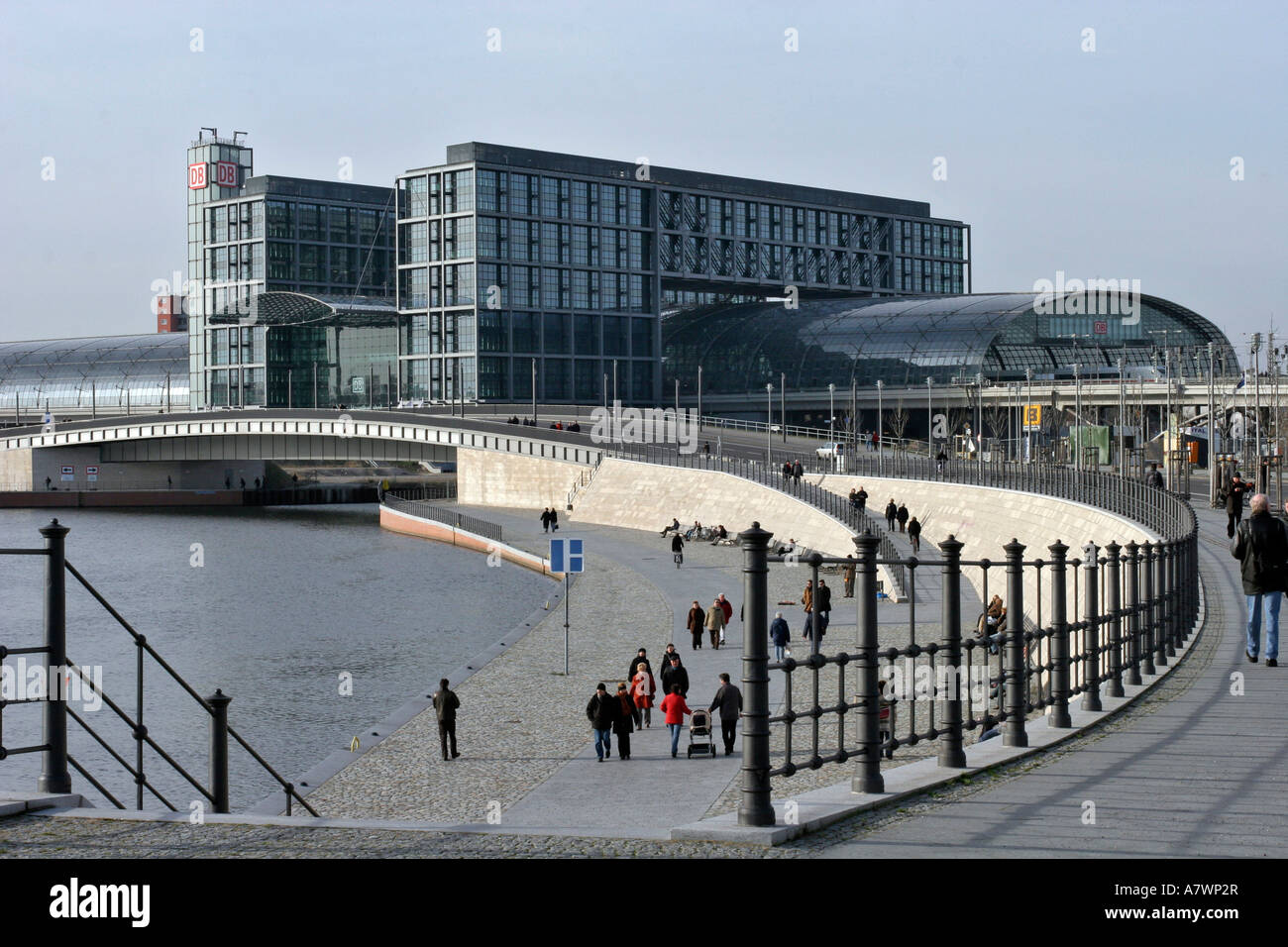La stazione centrale di Berlino, Germania Foto Stock