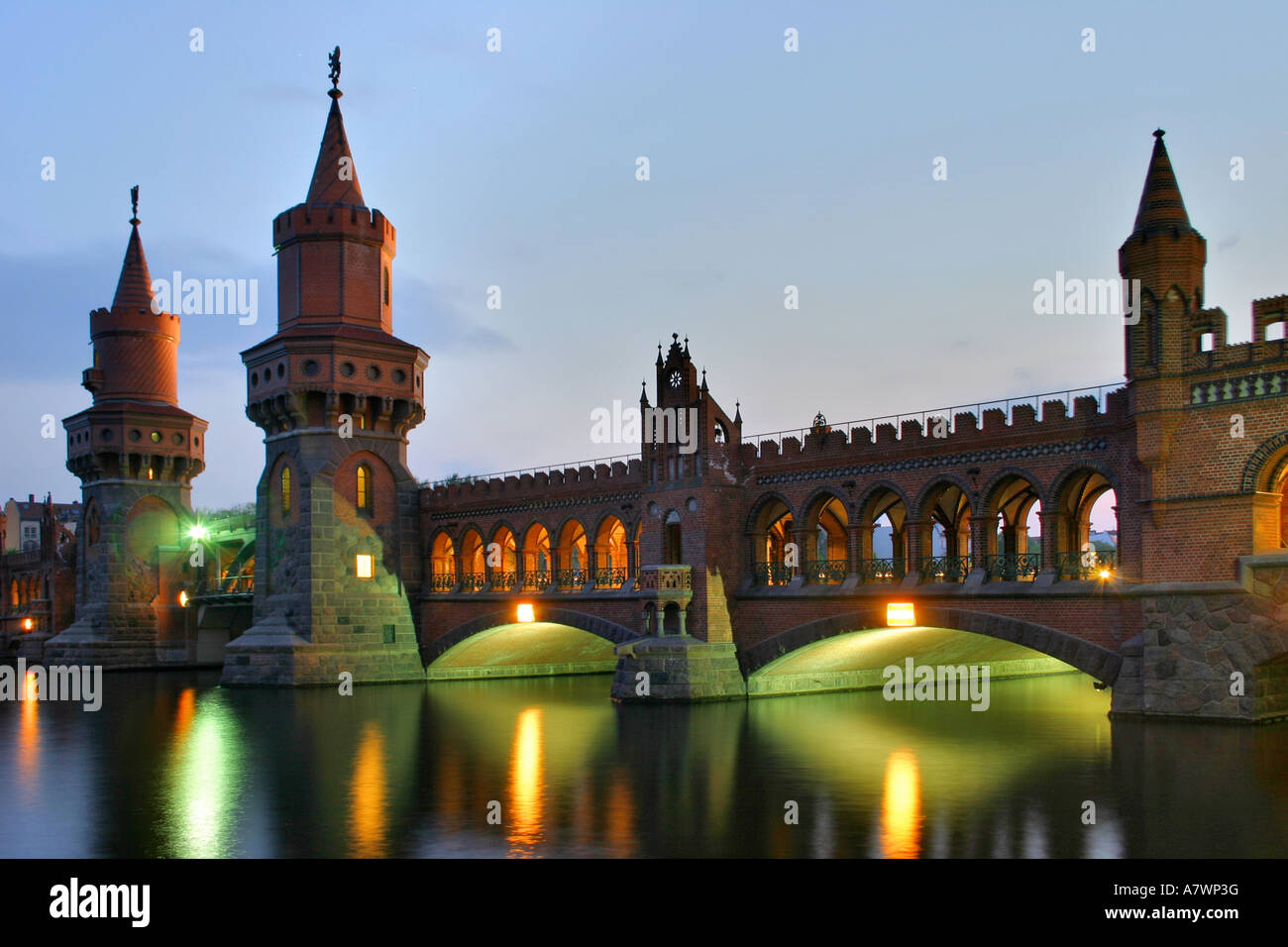 Oberbaumbruecke, Berlino, Germania Foto Stock