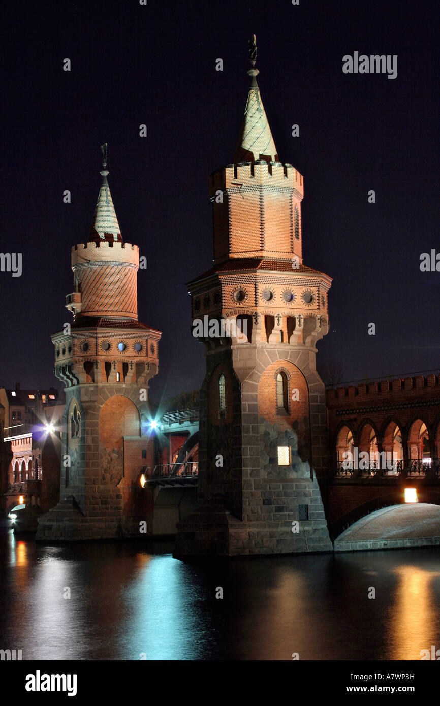 Oberbaumbruecke, Berlino, Germania Foto Stock