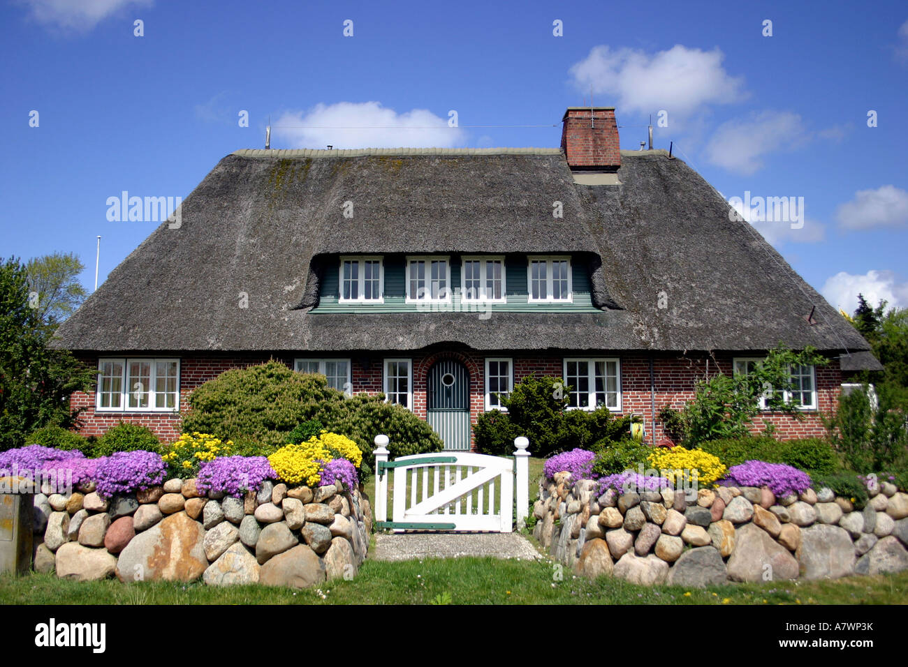 Casa a Kampen, Sylt, Schleswig-Holstein, Germania Foto Stock