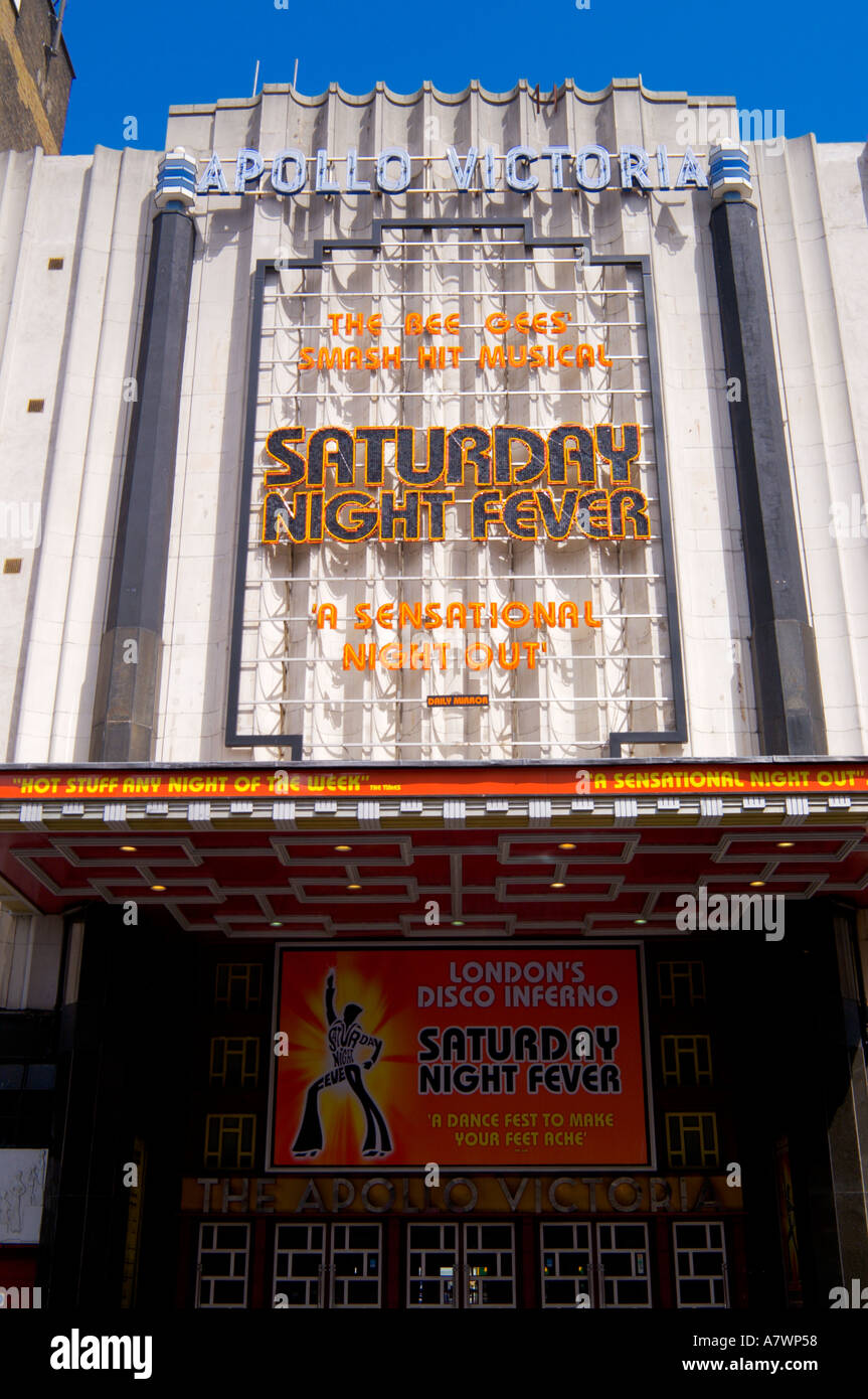 La Febbre del sabato sera presso il Teatro Apollo Victoria London Inghilterra England Foto Stock