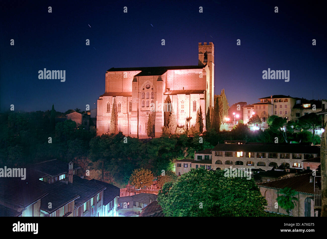 Chiesa di San Domenico a Siena, Italia Foto Stock