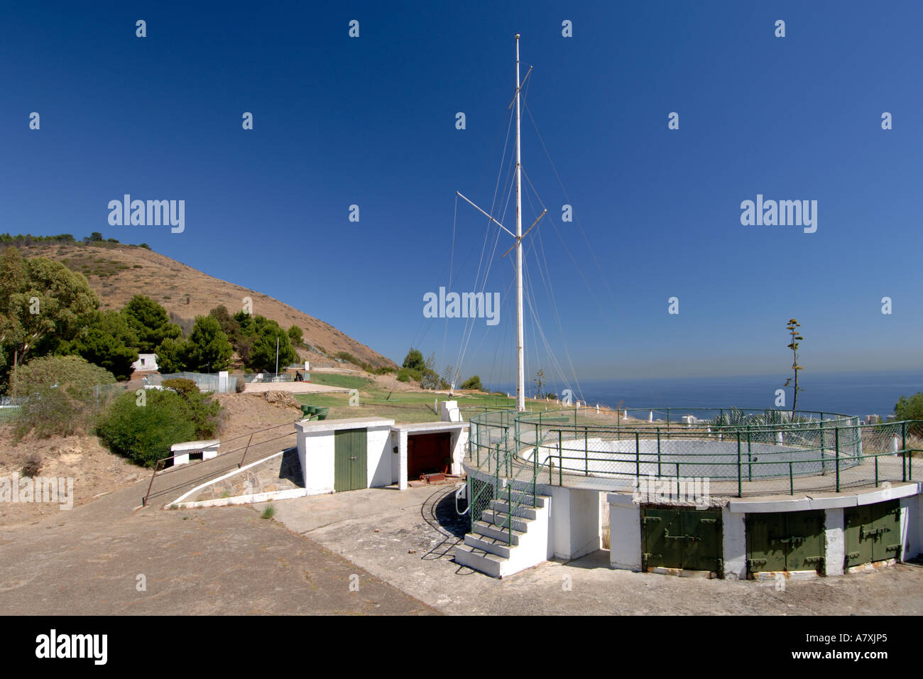 La batteria Lion su Signal Hill a Cape Town, Sud Africa. Foto Stock