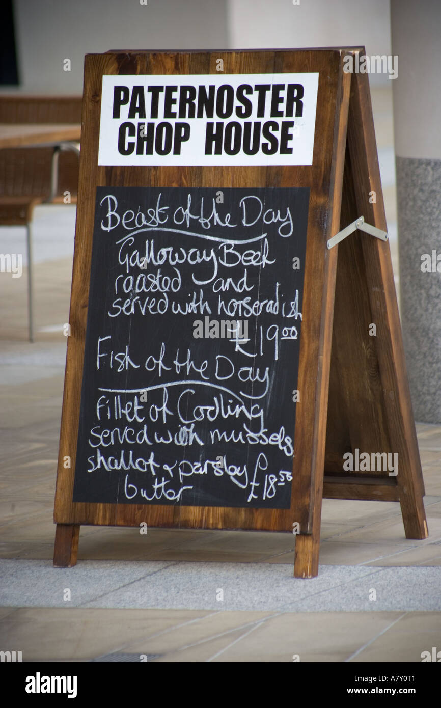 Paternoster Chop House Paternoster square Londra Inghilterra REGNO UNITO Foto Stock