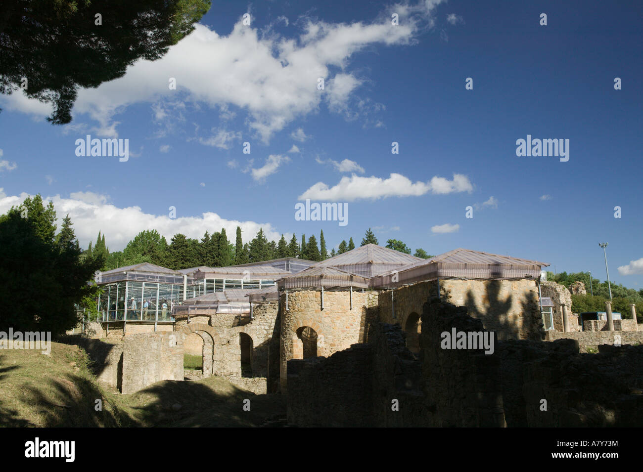 L'Italia, sicilia, Villa Imperiale del Casale, Rovine della fine del III secolo Villa Romana Foto Stock