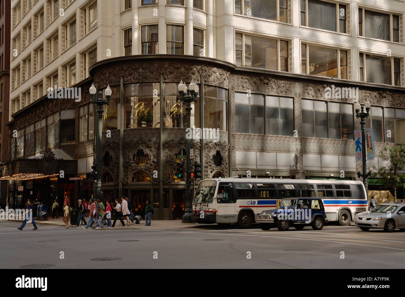 Carson Pirie Scott archivia lo stato Street Chicago Foto Stock