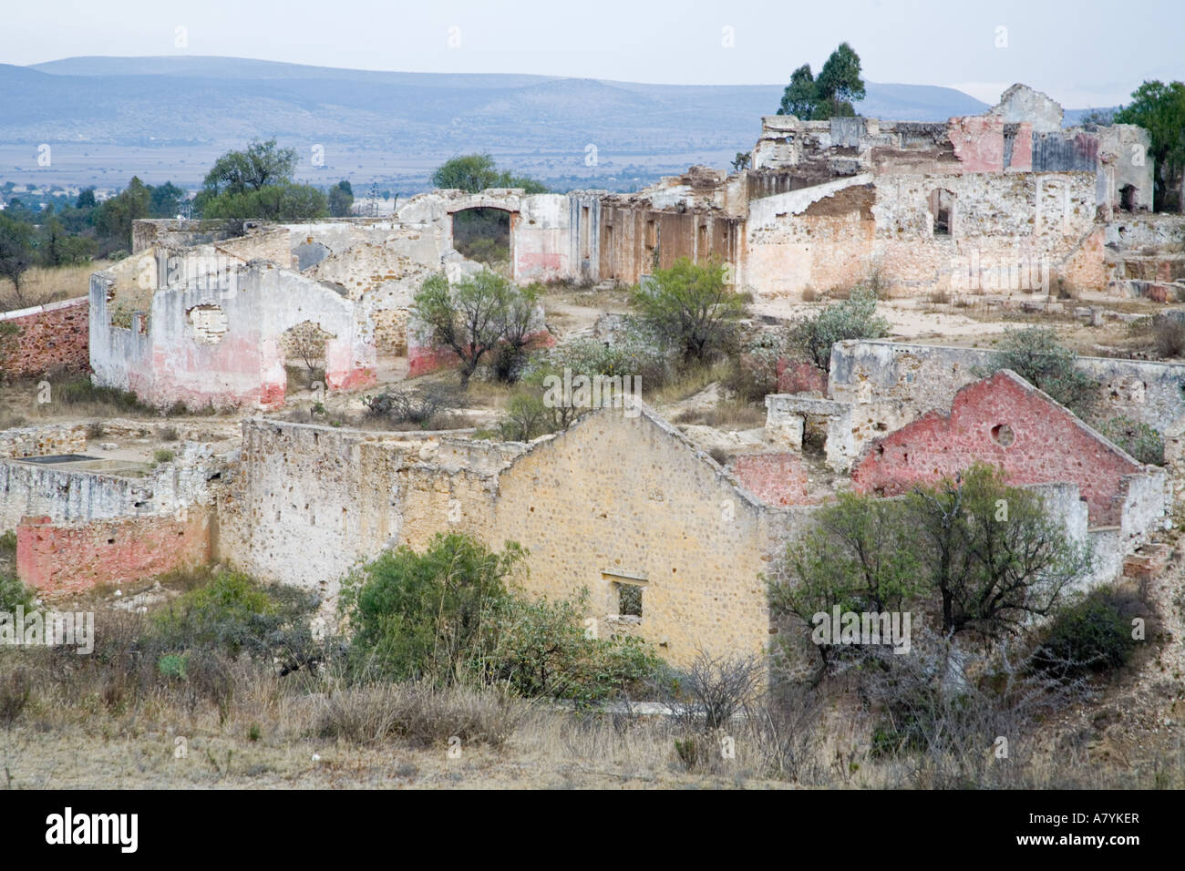 Nord America, Messico, Pozos. La Angustias Ex-Hacienda dal mining era prima della rivoluzione messicana per l'indipendenza Foto Stock