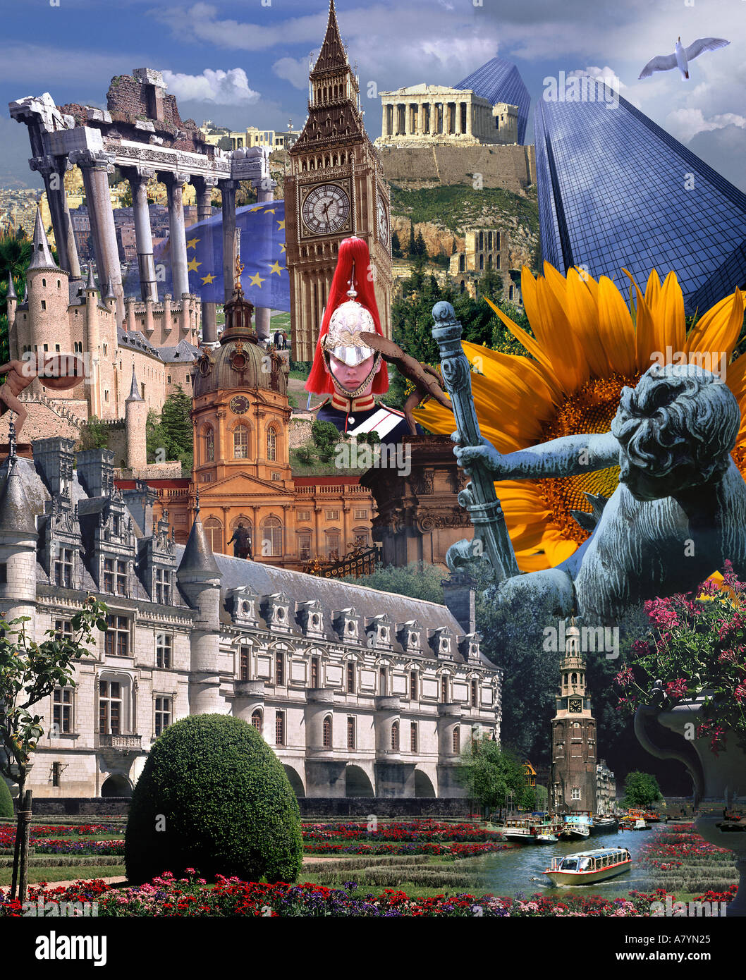Concetto di EUROPA: Digital Montage Foto Stock