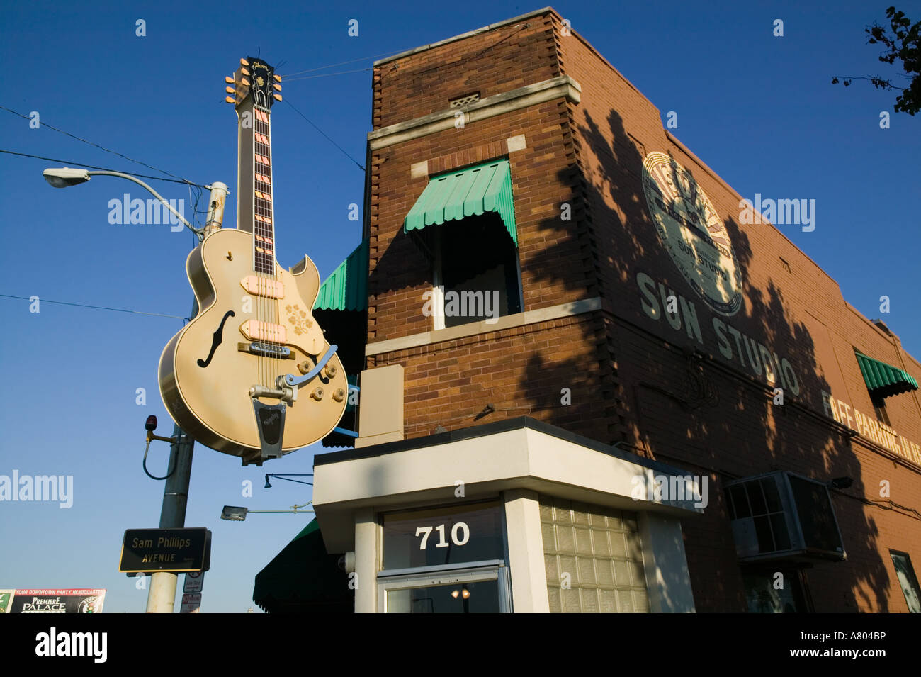 Stati Uniti d'America, Tennessee, Memphis, Sun Studios, sito della prima registrazione di Elvis Presley Foto Stock