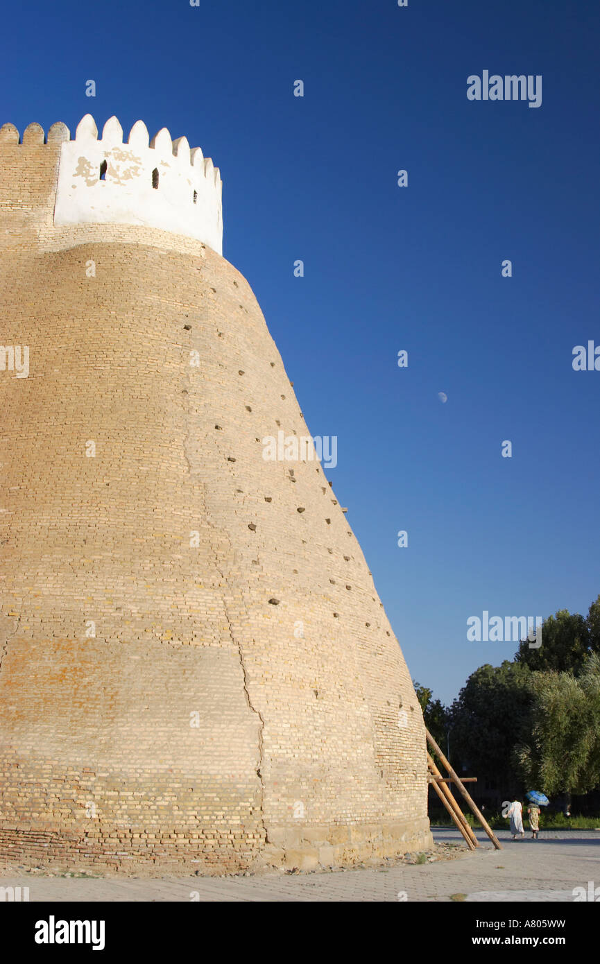 Uzbekistan Bukhara, pareti dell'Arca Foto Stock