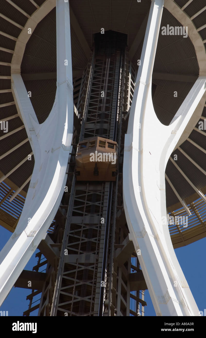 Stati Uniti d'America, nello Stato di Washington, Seattle Space Needle. Foto Stock