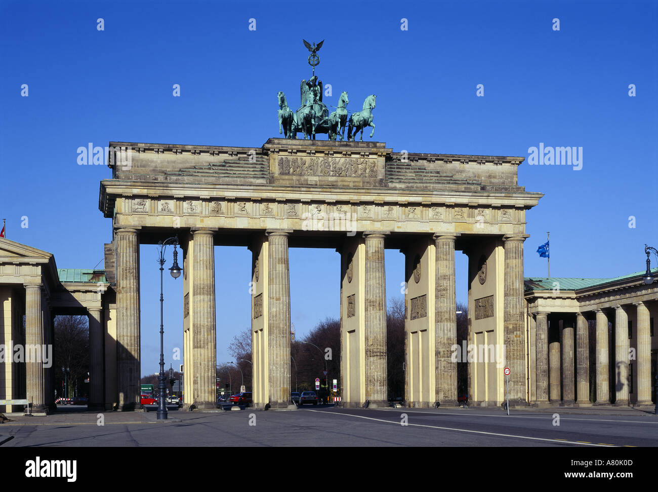 Berlino, Porta di Brandeburgo Foto Stock