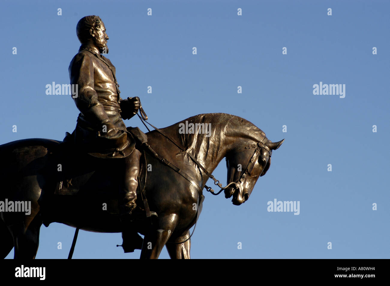Richmond Virginia generale Robert e Lee statua Foto Stock