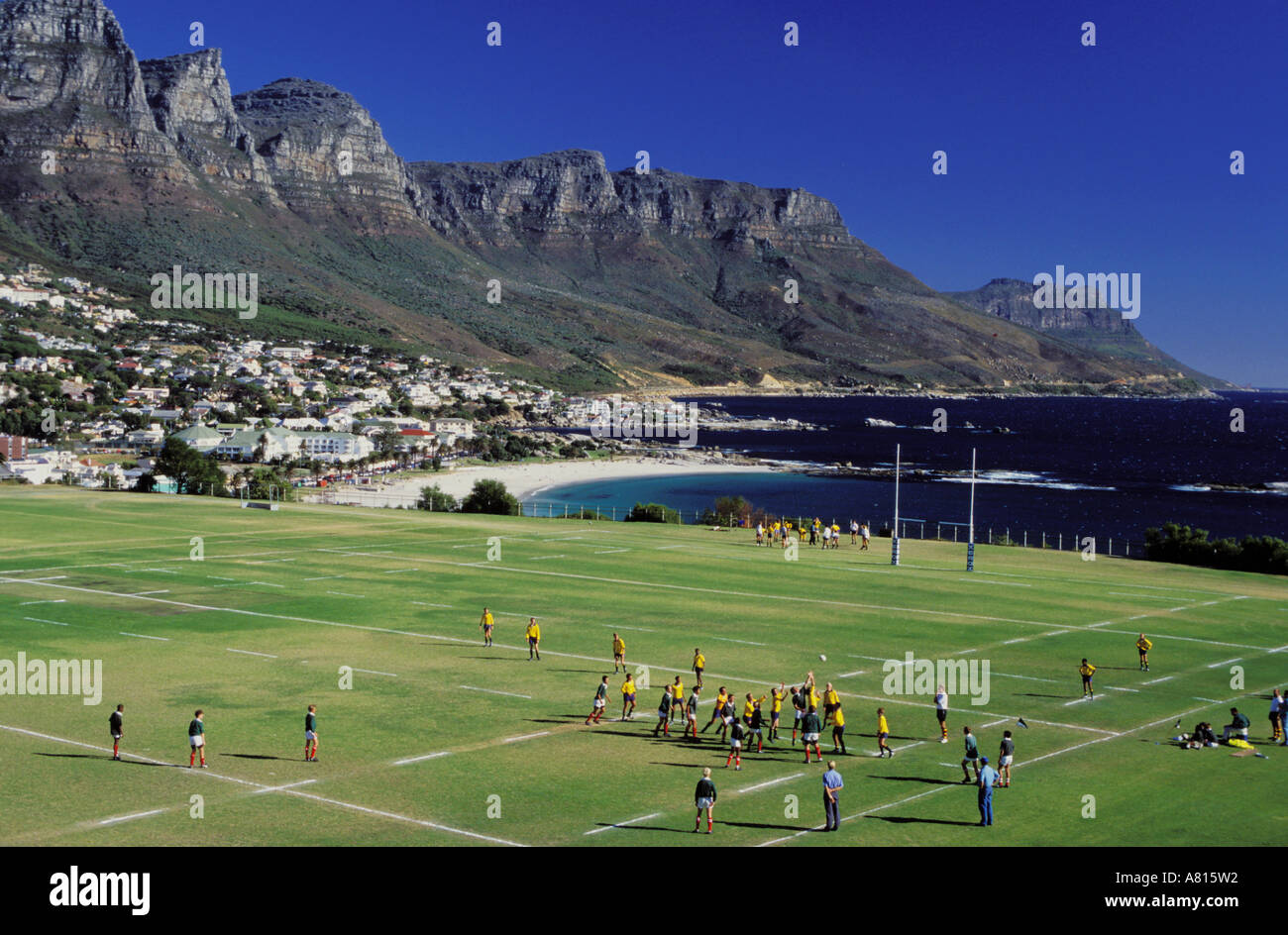 Sud Africa, Cape Town regione, lo stadio di Camps Bay high school Foto Stock