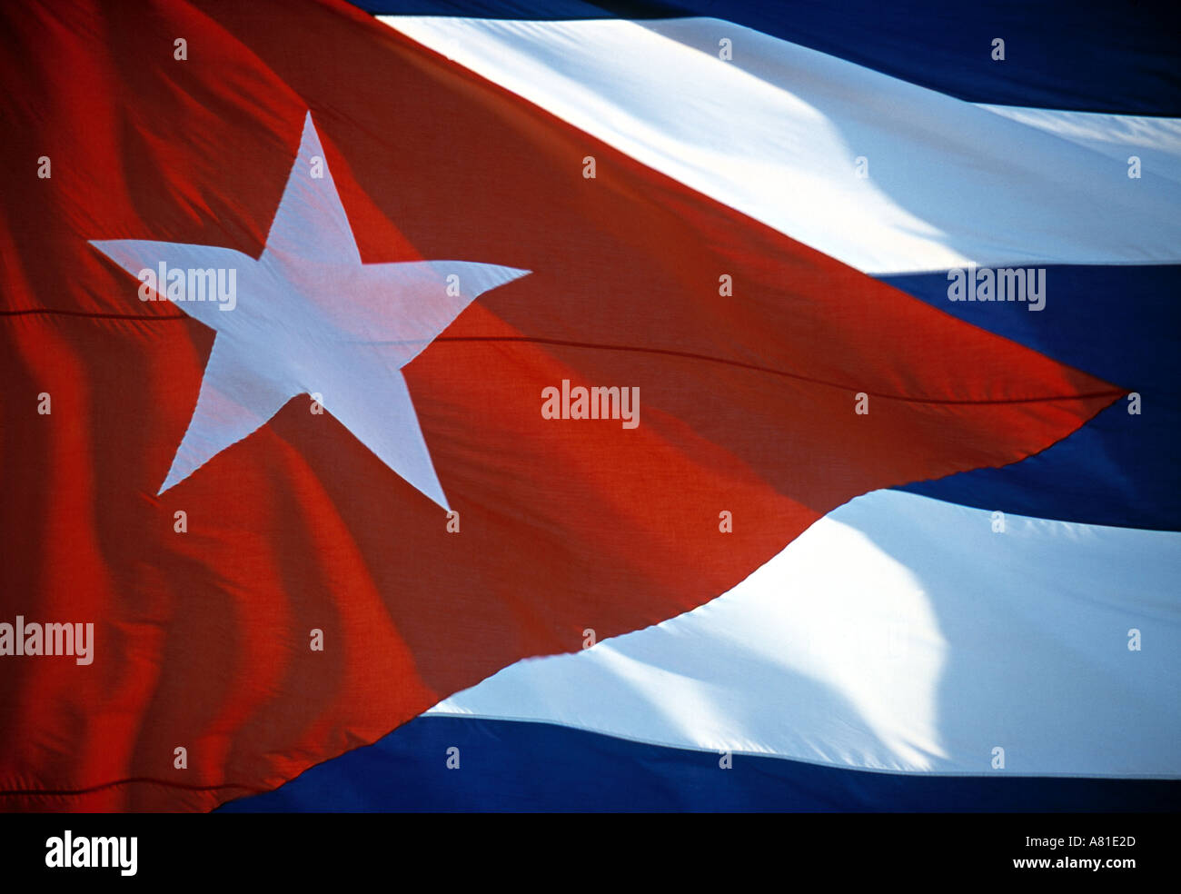 Bandiera di Cuba, Cuba Foto Stock