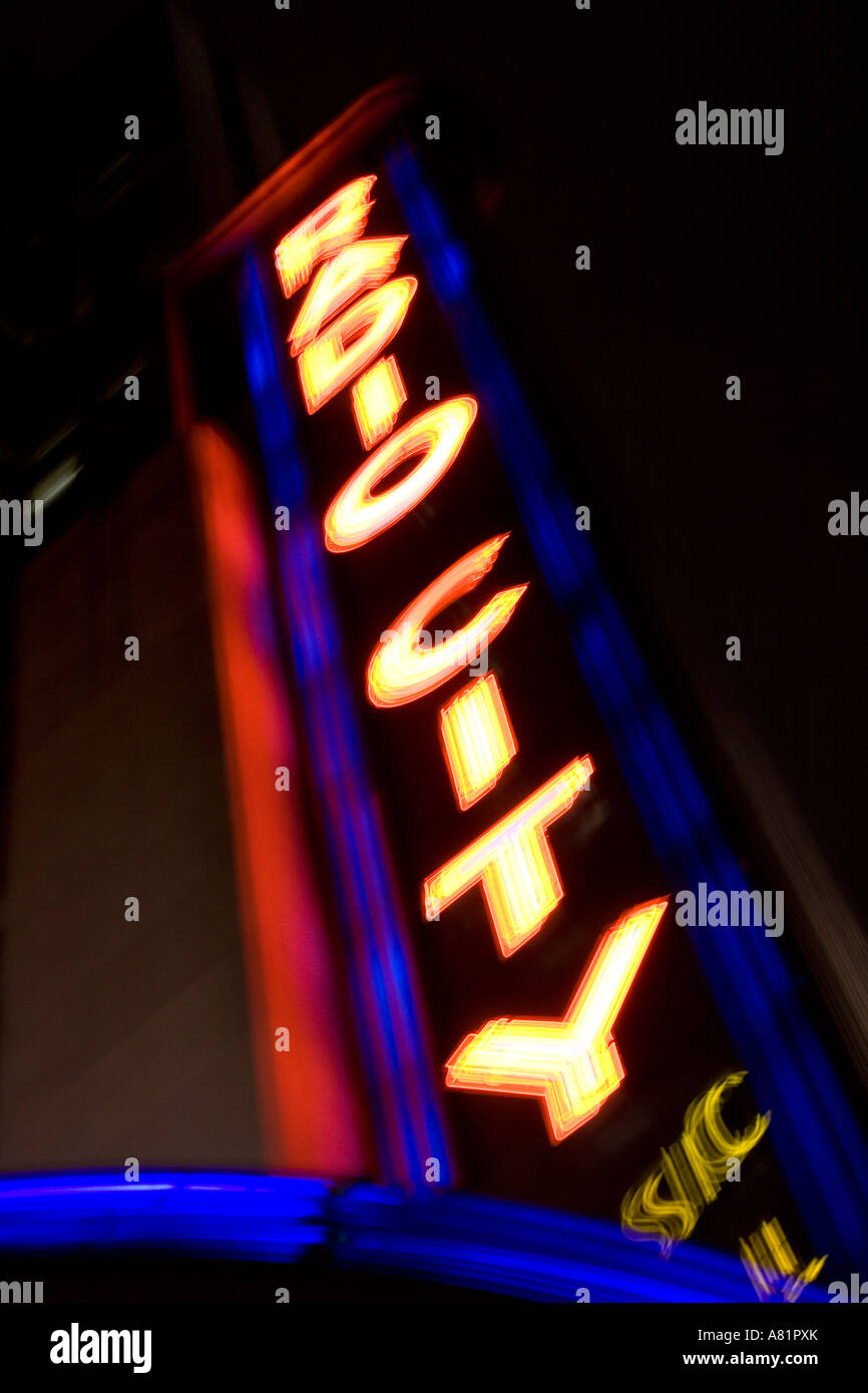 Radio City Music Hall di New York City Foto Stock