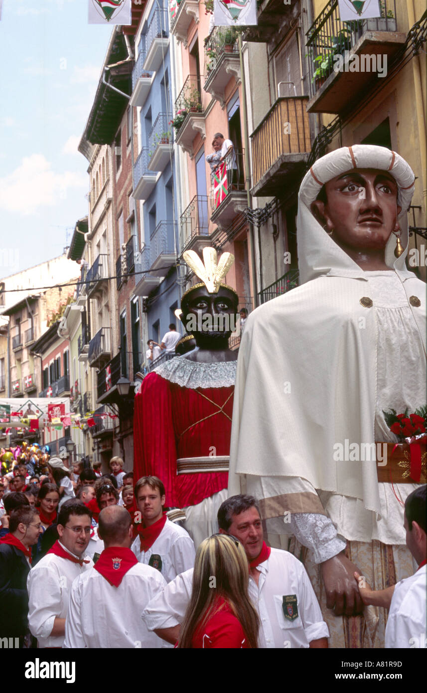 San Fermín festival - Pamplona in Navarra, Spagna Foto Stock