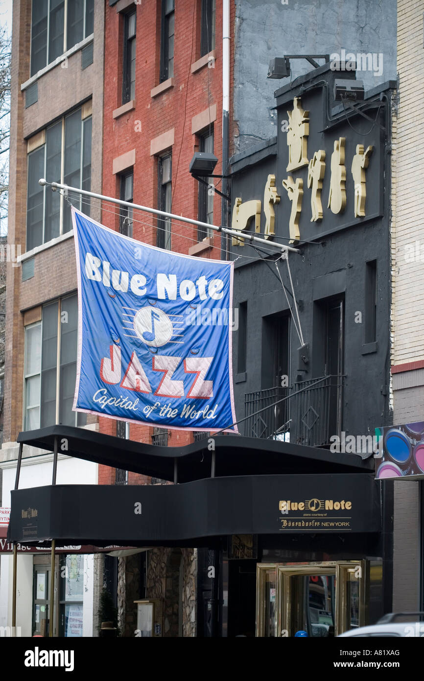 Blue Note Jazz Club di New York City Foto Stock