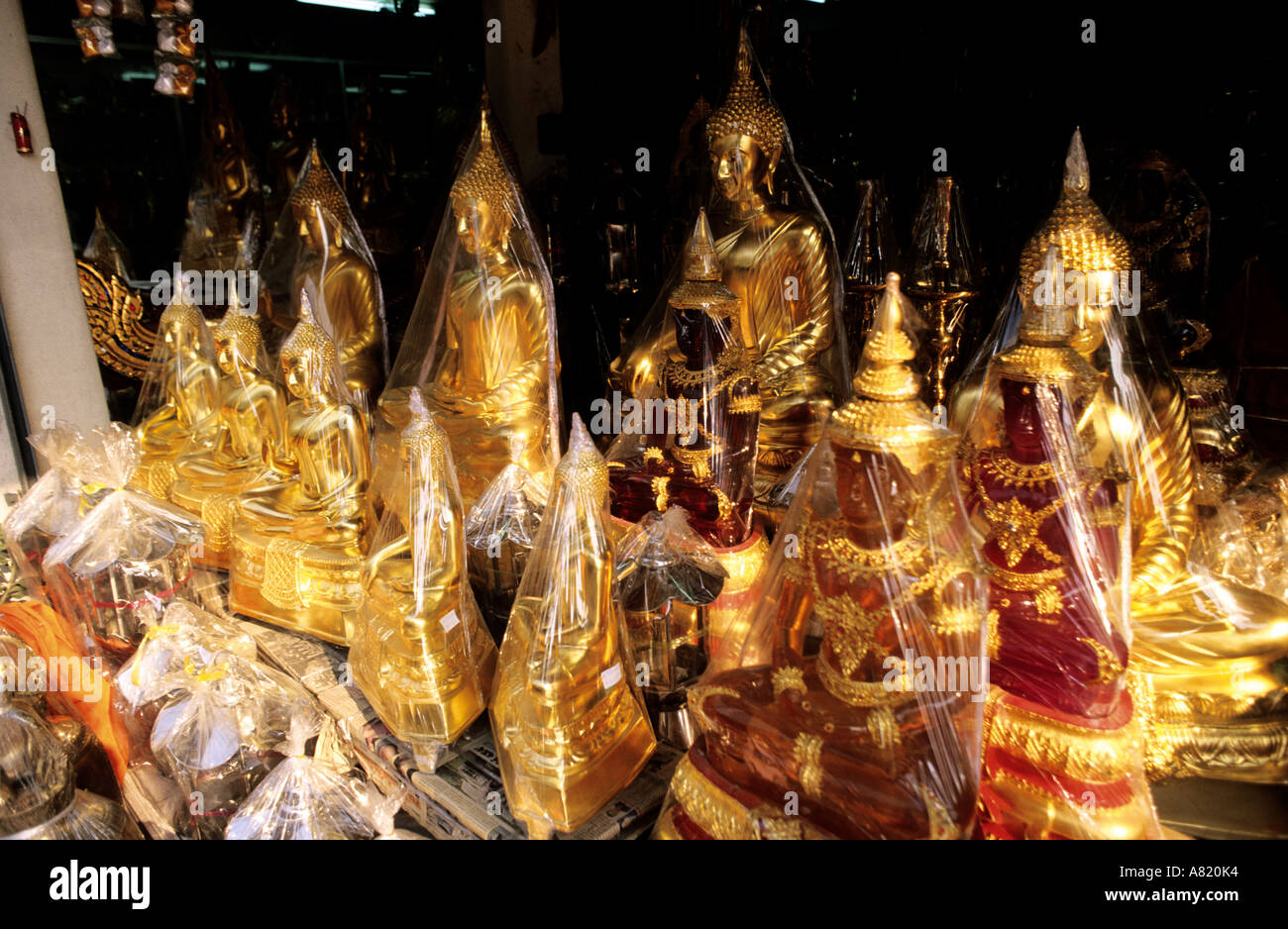 Thailandia, Bangkok, artigianato del Buddha Foto Stock