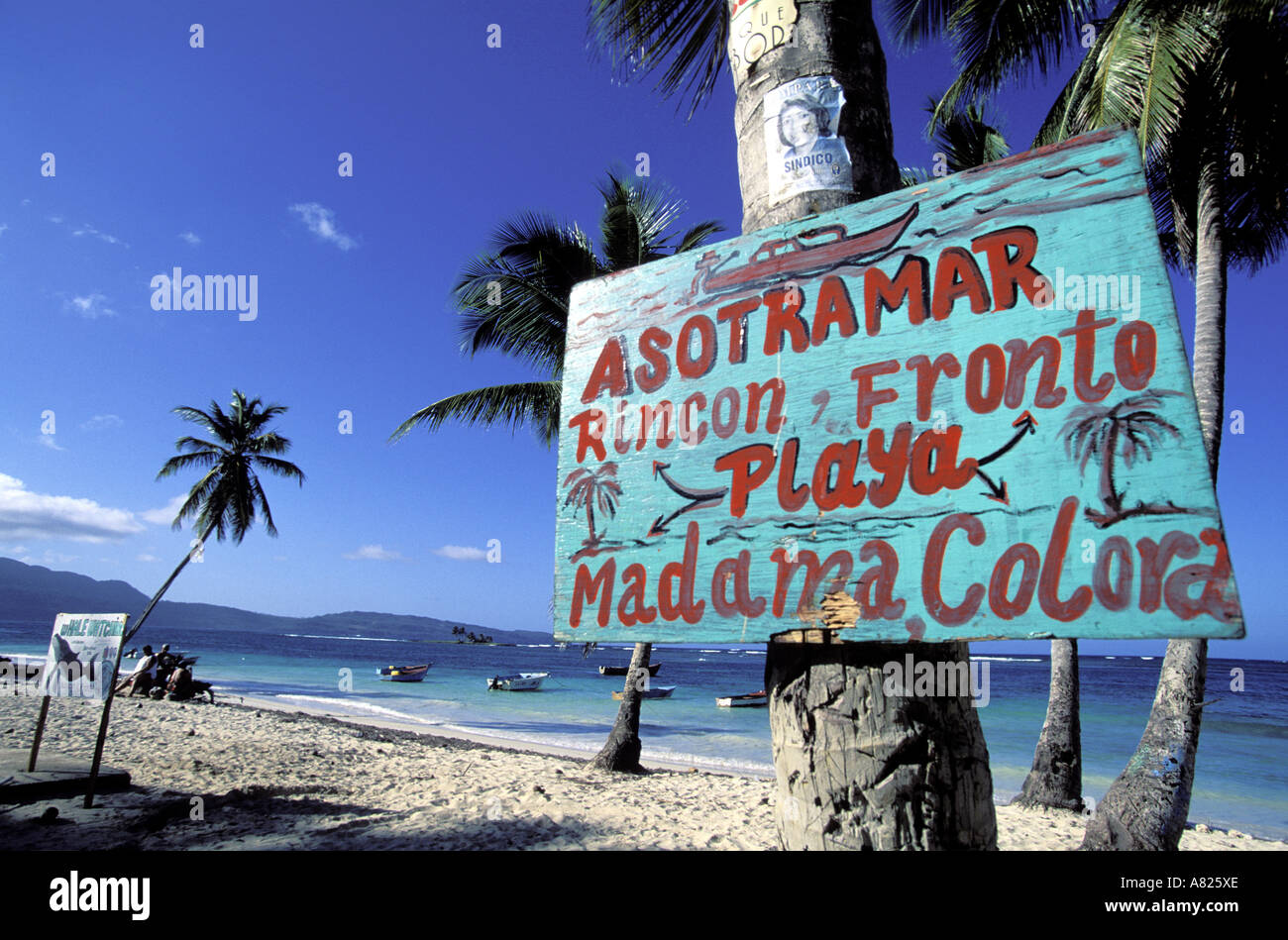 Repubblica Dominicana, provincia di Samana, Galeras beach Foto Stock