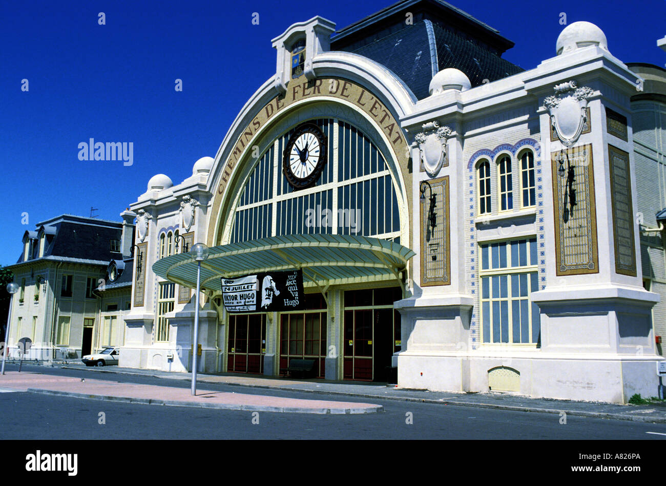 Francia, Vendee, stazione ferroviaria vicino a La Rochelle Foto Stock