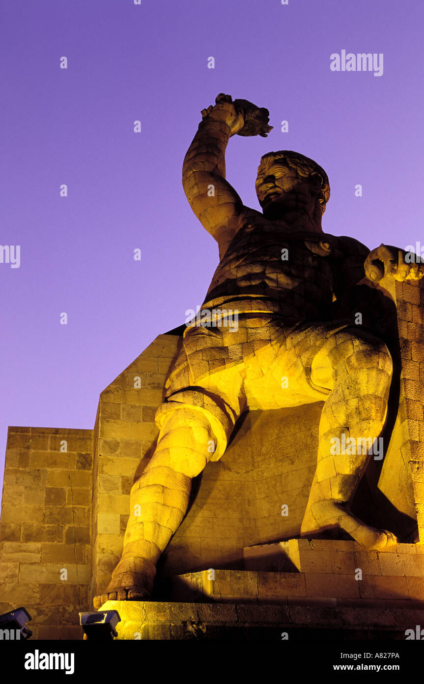 Messico Guanajuato Stato, Guanajuato città, El pipila statua, heroe della guerra di indipendenza Foto Stock