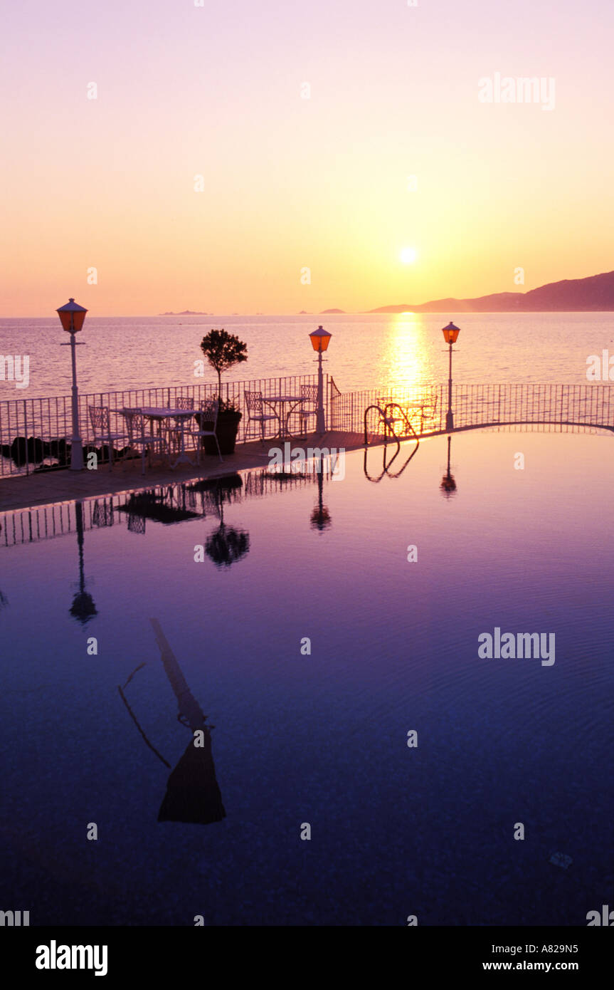 Francia, Corse du Sud, Porticcio, Le maquis, hotel di charme Foto Stock