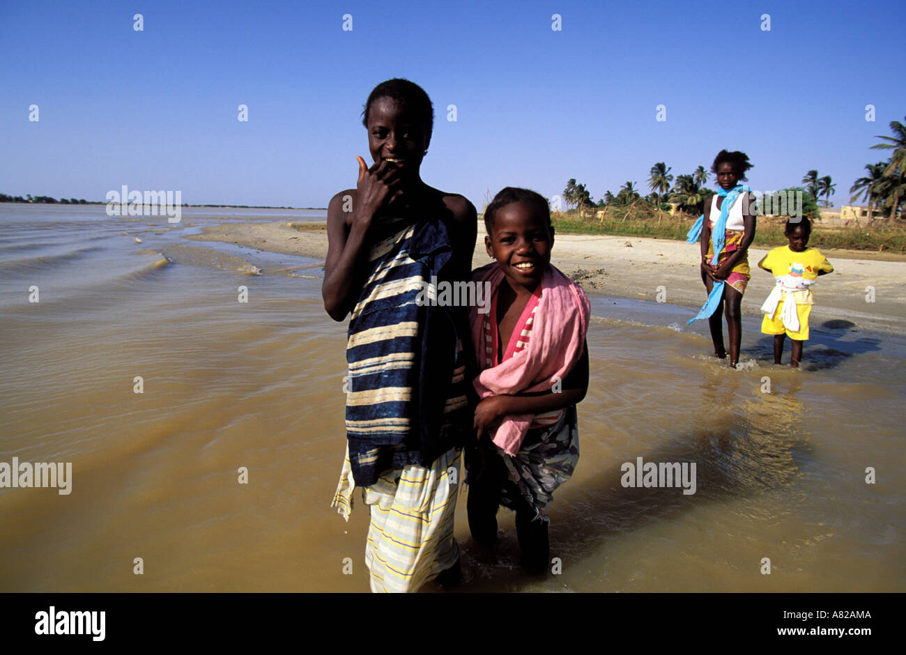 Il Senegal, Saint Louis regione, il barbaro penisola del timone Foto Stock