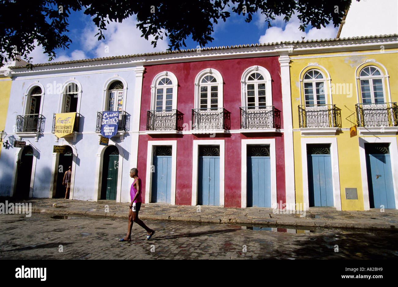Il Brasile, Bahia, a Salvador de Bahia, quartiere Pelourinho Foto Stock