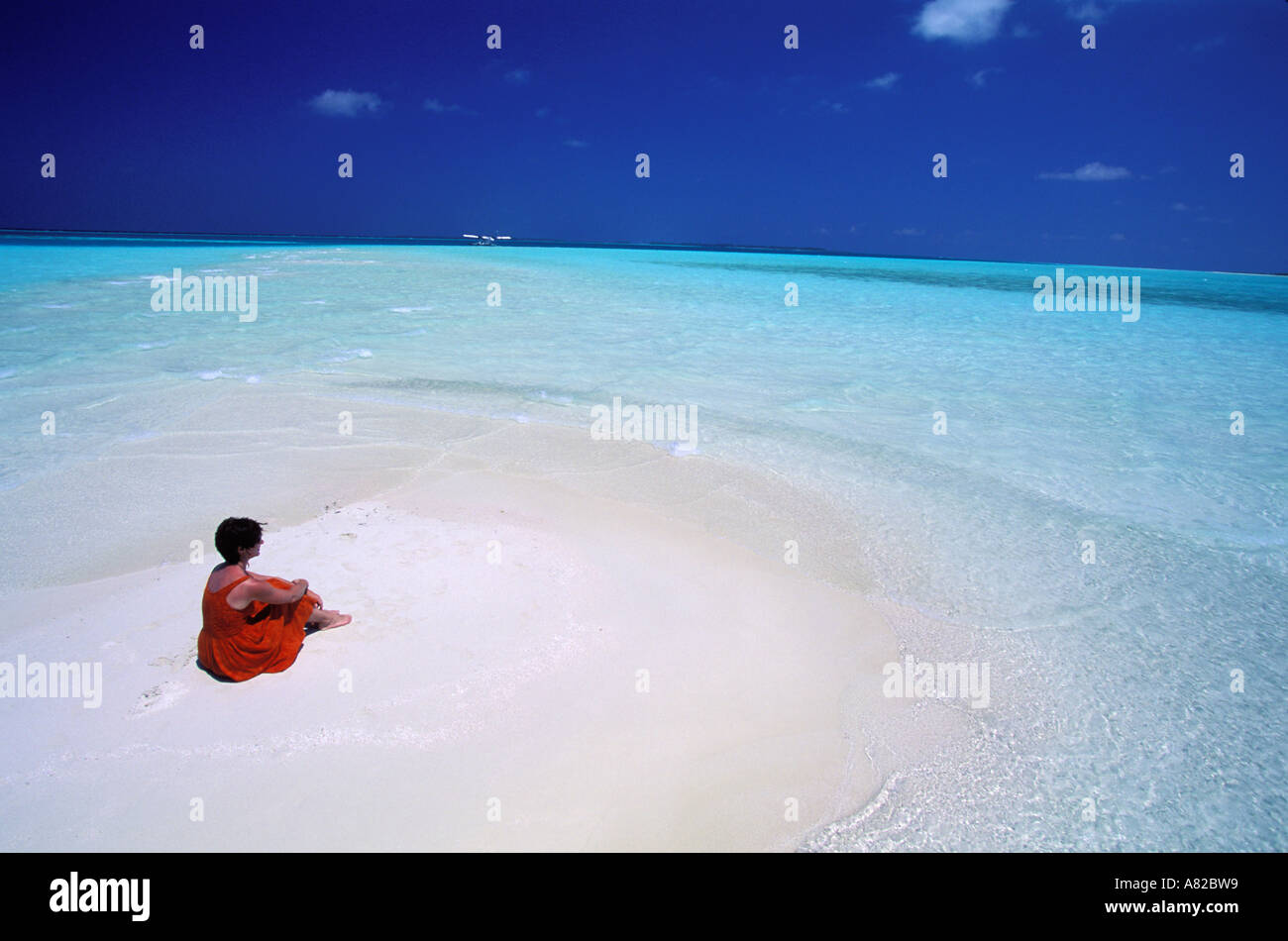 Maldive atollo di Meemu Foto Stock