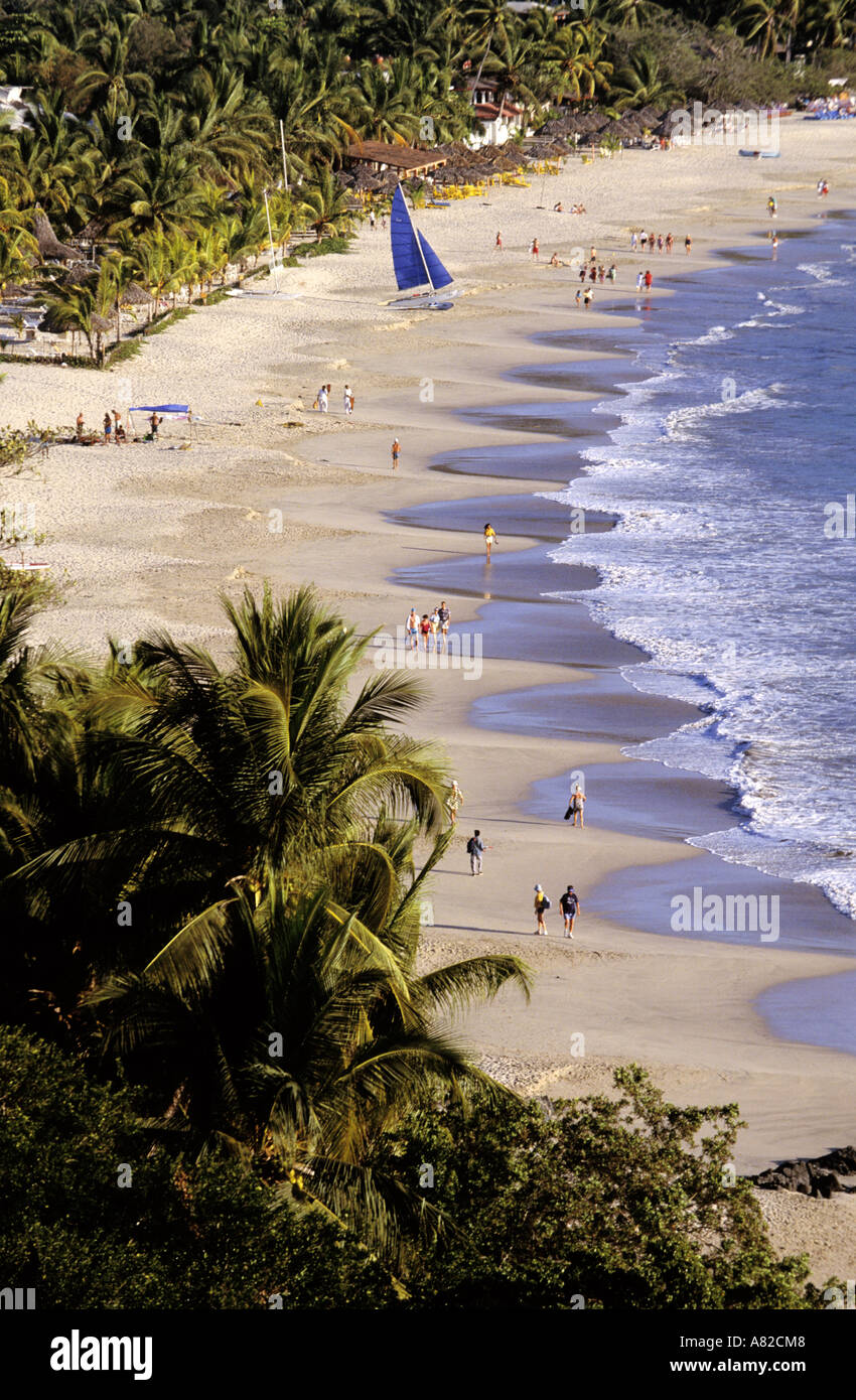 Messico, Guerrero Stato, Zihuatanejo, spiaggia Foto Stock