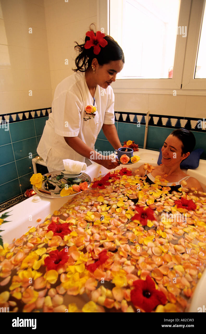 La Tunisia, Djerba, il Asdrubale hotel Il lussuoso centro hydrotherapic Foto Stock