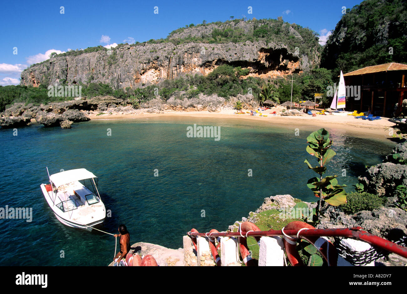 Cuba Santiago de Cuba regione, parque Baconao beach Foto Stock