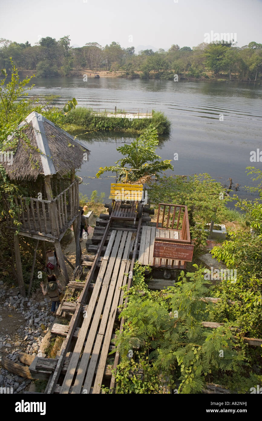 La ferrovia della morte Fiume Kwai Thailandia Foto Stock