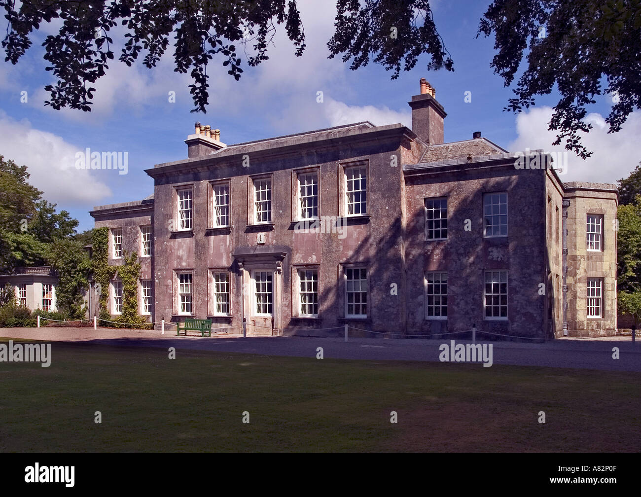 Georgian House in Trewithen Gardens Cornwall Regno Unito Foto Stock