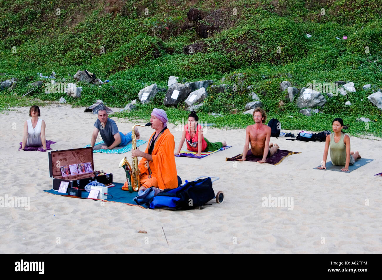 Varkala Beach India Kerala Foto Stock