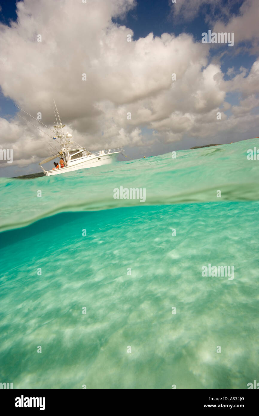 Klein Bonaire e noleggio barca Bonaire Netherland Antillies Foto Stock