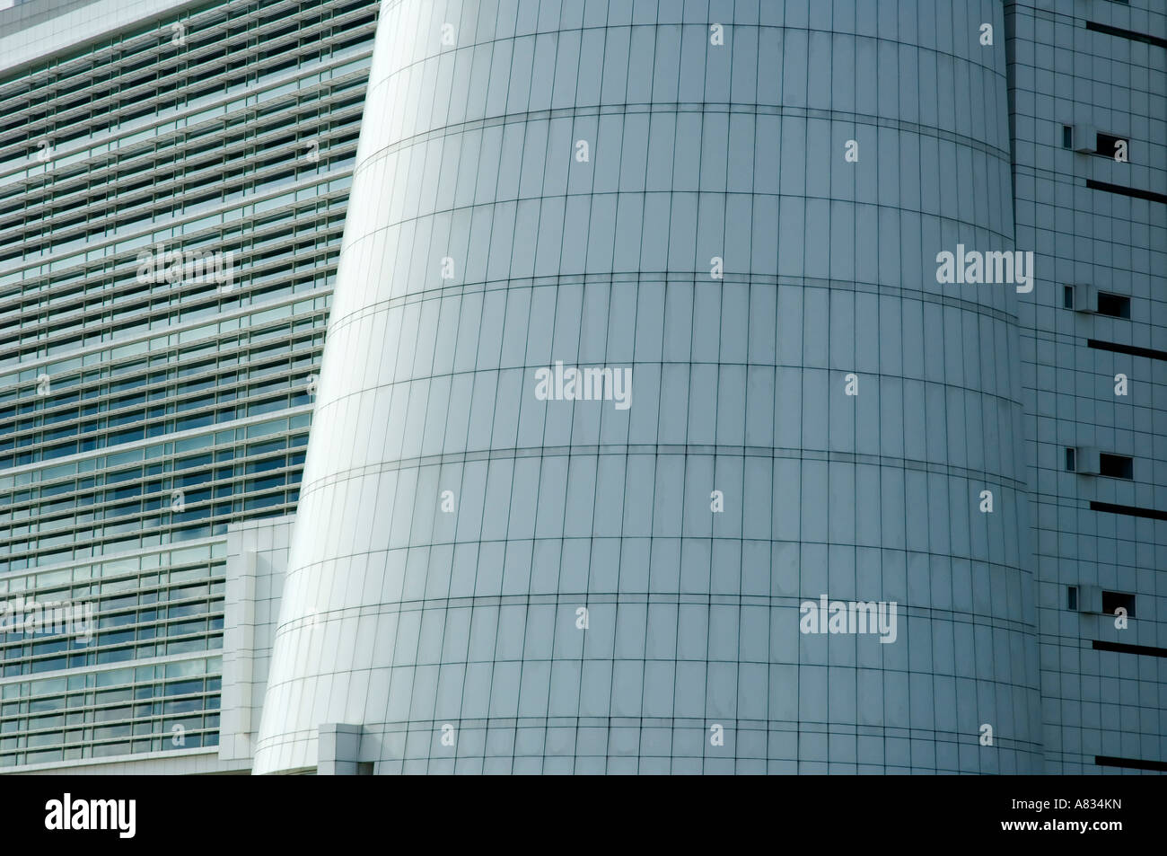 Dettaglio dell'edificio della corte federale, Cohalan Court Complex, Central Islip, New York. Macchina fotografica: Nikon D2x. Foto Stock