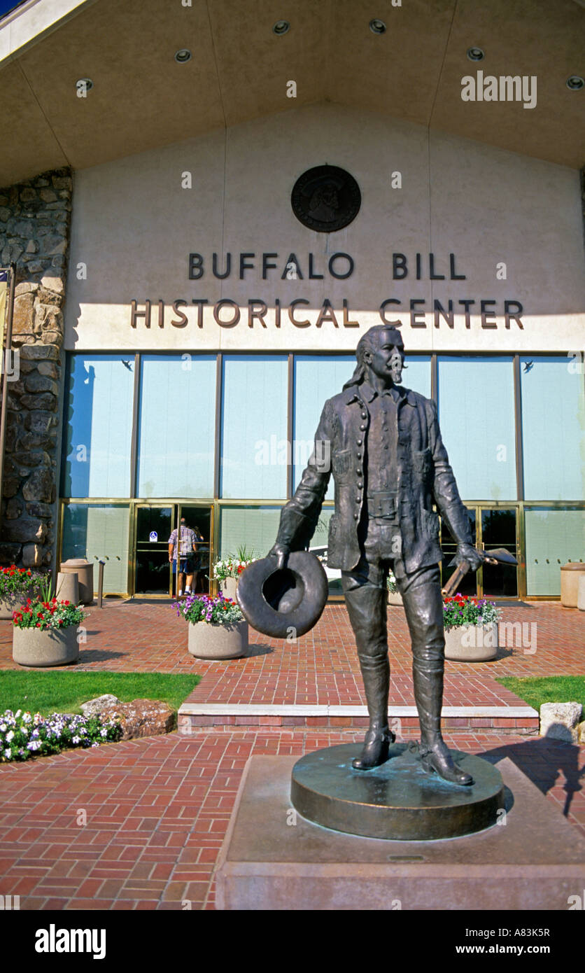 Esterno del centro storico di Buffalo Bill a Cody Wyoming Foto Stock