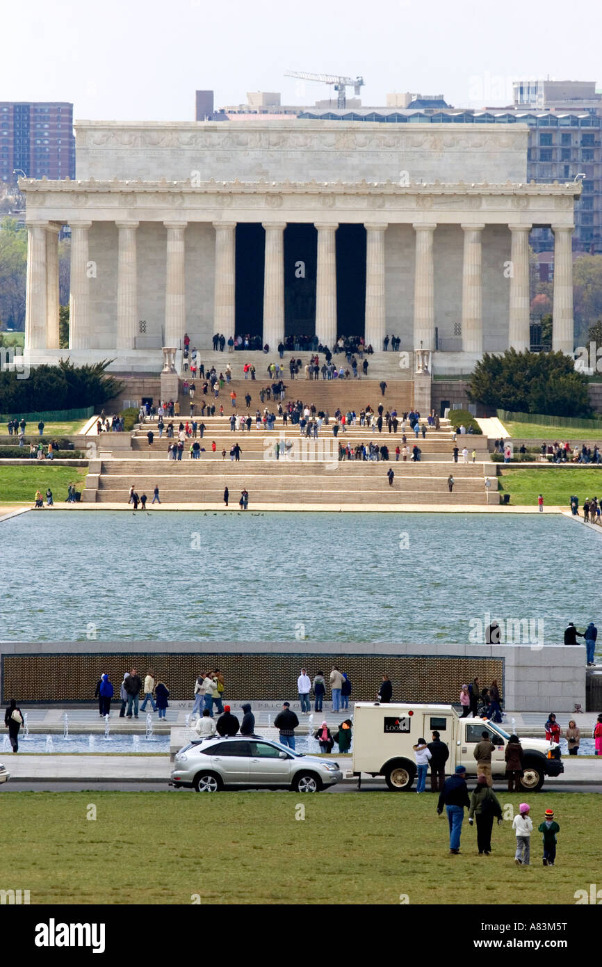 Il Lincolin Memorial in Washington D C Foto Stock